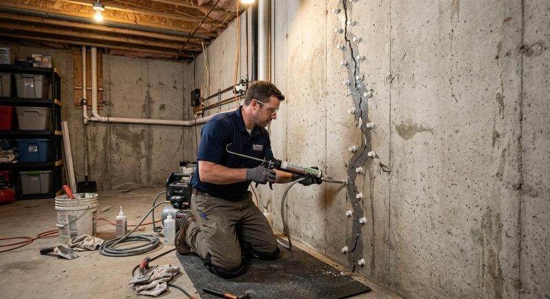 Basement Crack Repair in San Mateo, CA