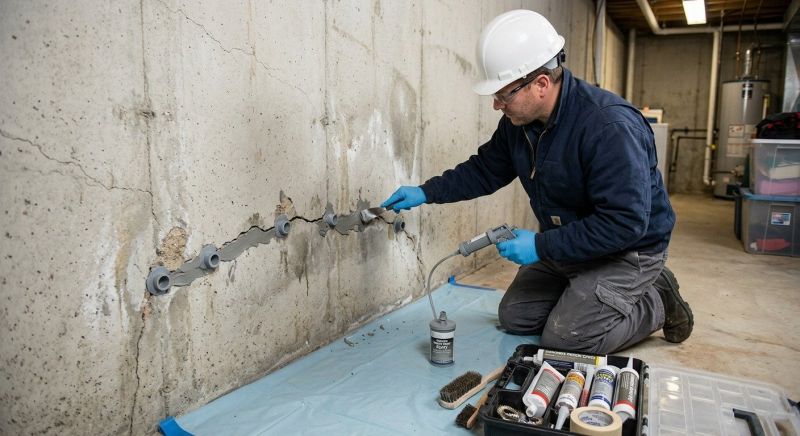 Basement Crack Repair in San Mateo, CA