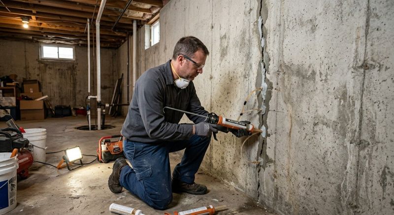 Basement Crack Repair in San Mateo, CA