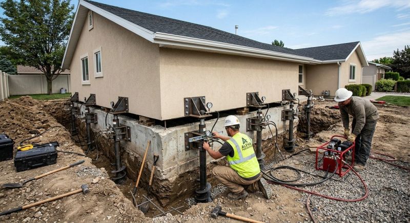 Foundation Pier Leveling in San Mateo, CA