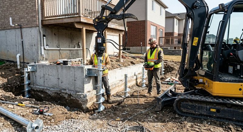 Helical Piers Installation in San Mateo, CA