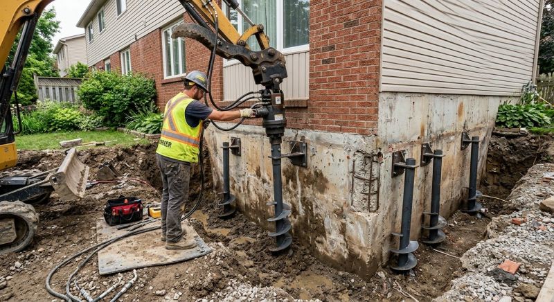 Helical Piers Installation in San Mateo, CA
