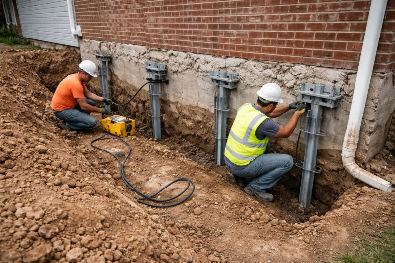 Helical Piers Installation in San Mateo, CA
