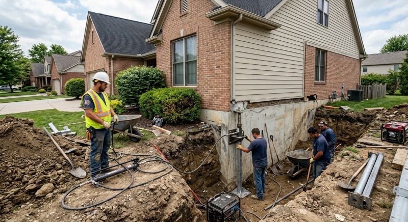Sinking Foundation Repair in Burlingame, CA