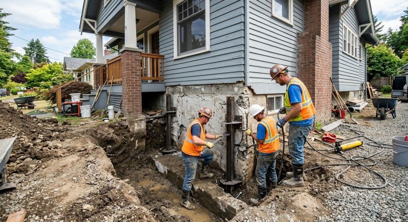 Sinking Foundation Repair in Newark, CA