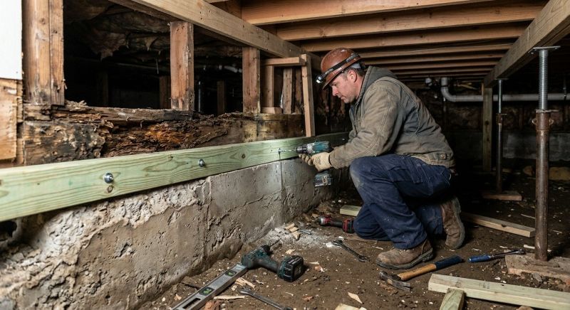 Sinking Foundation Repair in San Leandro, CA