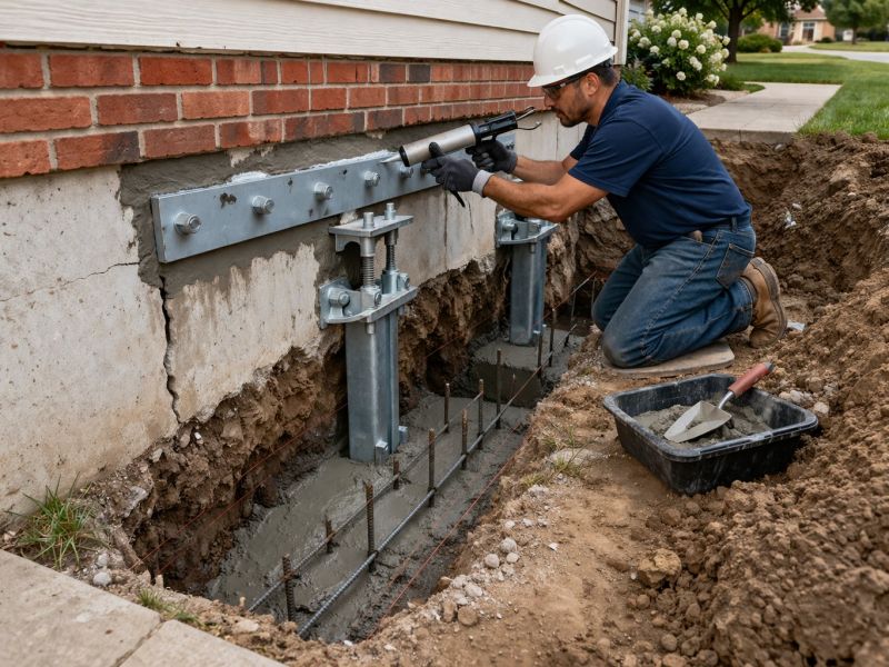 Sinking Foundation Repair in San Ramon, CA